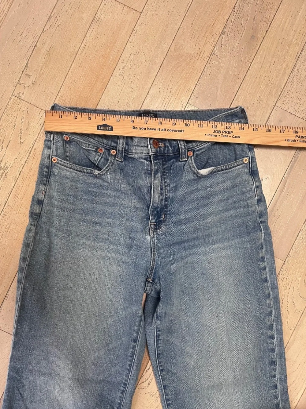 J.Crew Womens Women's  Full Length Slim Wide Leg High Rise  Jeans Size 28  light